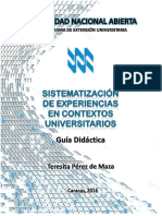 GUIA-DIDÁCTICA-SISTEMATIZACIÔN de Experiencias en Contextos Universitarios PDF