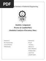 Statistics Assignment P&G Grp. 2