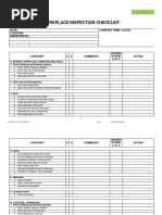 HSE CHK 4.5.1.6 13 REV 03 Sample Inspection Checklist