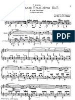 Villa Lobos Aria From Bachianas Brasileiras No 5 For Flute and Guitar Score PDF