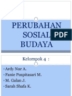 Perubahan Sosial Budaya