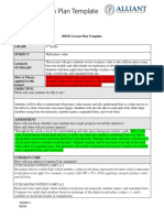 Critical Thinking and Learning Lesson Plan Week 6