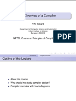 An Overview of A Compiler: Y.N. Srikant