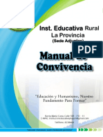 Manual de Convivencia I.E.R LA PROVINCIA