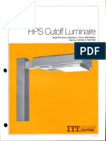 ITT American Electric HPS Cutoff Luminaire Series 53-54-153-154 Spec Sheet 5-80