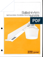 ITT American Electric Ballast-In-Arm Series 165 & 166 Spec Sheet 12-81