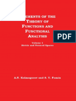 A.N. Kolmogorov, S.V. Fomin-Elements of The Theory of Functions and Functional Analysis, Volume 1, Metric and Normed Spaces-GRAYLOCK PRESS (1963) PDF