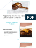 Reglamentación Jurídica y Ética de La Comunicación Comercial Unidad 2 Comunicacion Integral