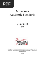 Minnesota Academic Standards in The Arts 2008 Narrative