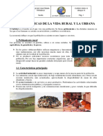 Caracteristicas Vida Rural y Urbana PDF