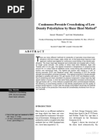 Continuous Peroxide Cross-Linking of Low Density Polyethylene by Shear Head Method