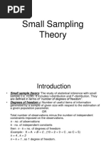 Small Sampling Theory Presentation