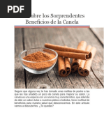 Descubre Los Sorprendentes Beneficios de La Canela