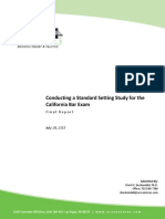 Conducting A Standard Setting Study For The California Bar Exam