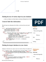 Disk Usage - PostgreSQL Wiki