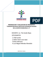 Proyecto de Concientizacion de Residuos Solidos