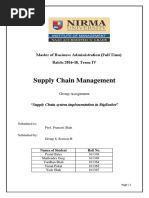 Supply Chain Management: Master of Business Administration (Full Time) Batch: 2016-18, Term: IV