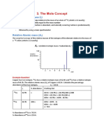 VCE Chemistry Unit 1 Revision The Mole Concept