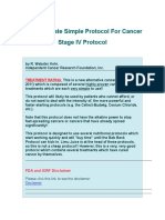 The Ultimate Simple Protocol For Stage IV VCancer