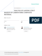 Structural Analysis of Landing Strut Madeup of Carbon Fibre Composite Material