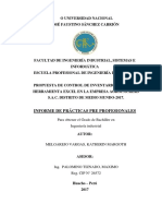 Informe de Practicas Gestión de Inventario