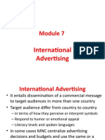  International Advertising