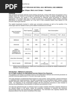 Monetization of Peruvian Natural Gas Methanol and Ammonia