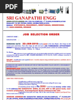 Sri Ganapathi-Selection Order