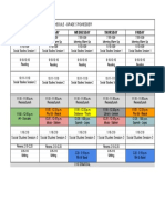 Rowedder Schedule