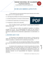 ASTM D-75 Muestreo de Aridos