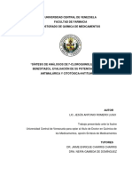 "Síntesis de Análogos de 7-Cloroquinolil-4-Iltio y Del Benzotiazol. Evaluación de Su Potencial Actividad Antimalárica y Citotóxica-Antitumoral" Autor Lic. Jesús Antonio Romero Lugo