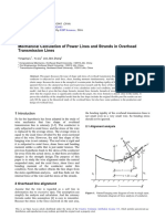 Mechanical Calculation of Power Lines