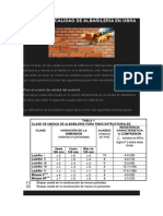 Control de Calidad de Albañilería en Obra