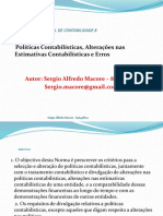 Políticas Contabilísticas, Alterações Nas Estimativas Contabilísticas e Erros