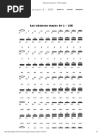 Numeros Mayas Del 1 Al 100 Completo