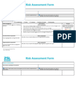 Risk Assessment Form: Section A: Activity Details