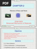 EGM 5653 Advanced Mechanics of Materials: Theories of Stress and Strain