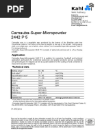 Carnauba-Super-Micropowder 2442 P 5: Application