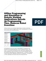 Offline Programing and Simulation in Robotic Welding