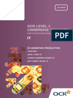 Level 3 Unit 16 2d Animation Production