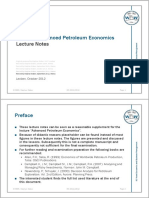 600 019 Advanced Petroleum Economics 600.019 Advanced Petroleum Economics