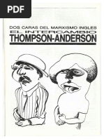 Sazbon Dos Caras Del Marxismo Ingles Acerca Del Debate Thompson Anderson