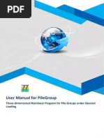 User Manual For PileGroup PDF