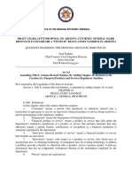 Questions Regarding This Proposal Should Be Directed To:: Ffice of The Rizona Ttorney Eneral