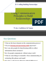 Using Communication Principles To Build Relationships