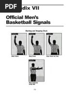 Appendix VII Official Men's Basketball Signals