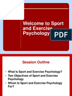 Welcome To Sport and Exercise Psychology