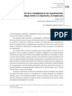 Gestión de La Complejidad en Las Organizaciones. La Estrategia Frente A Lo Imprevisto y Lo Impensado PDF