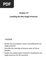 Chapter 27 Leveling The Net Single Premium