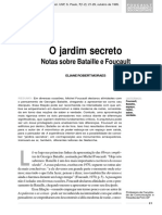 Elanei RobertMoraes - O Jardim Secreto - Notas Sobre Bataille e Foucault PDF